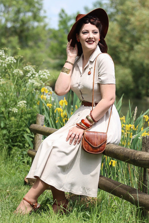 Belted A-Line Shirt Dress – Chic Fit and Flare Summer Style